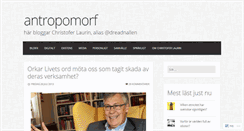 Desktop Screenshot of antropomorf.se
