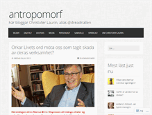 Tablet Screenshot of antropomorf.se